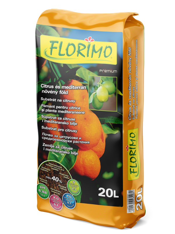 FLORIMO® Citrus és mediterrán növény föld 20L
